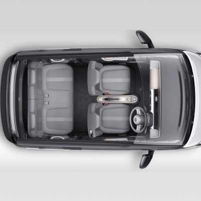 Top view of MG - Comet EV
